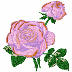 Flowers And Tree Embroidery Design 3